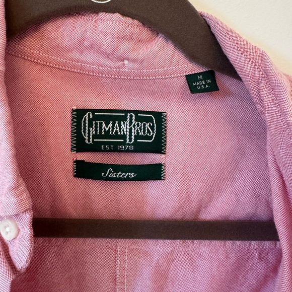 Gitman Bro’s “Sisters” Women’s button up, salmon/red color - Picture 3 of 4